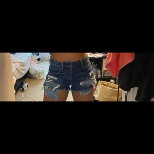 Denim shorts